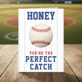 Funny Baseball Dirty Joke Spouse Grattis på födels Tack Kort