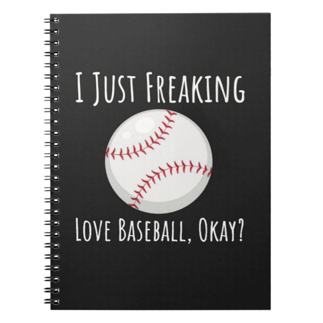 Funny Baseball Enthusiast Gifts Lover Humor Sports Anteckningsbok (Framsidan)