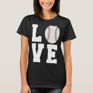 Funny Baseball Kärlek Mamma Pappa Coach Player Idr T Shirt