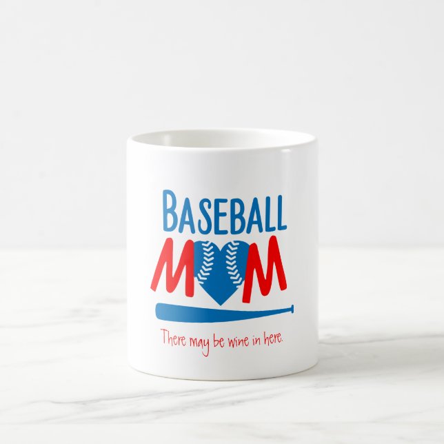 Funny Baseball Mamma Kaffemugg (Center)