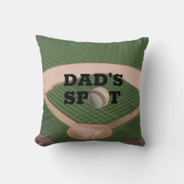 Funny Baseball Pappa får Spot Saver Dekorativ kudd Kudde