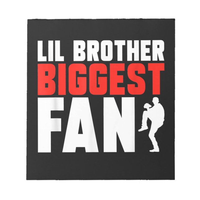Funny Baseball Pitcher Brother Anteckningsblock (Framsida)