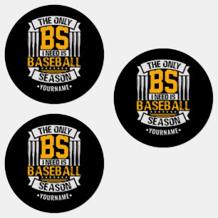Funny Baseball Sarcasm Klistermärke