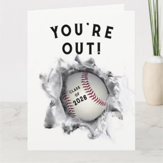 Funny Baseball Studenten Kort