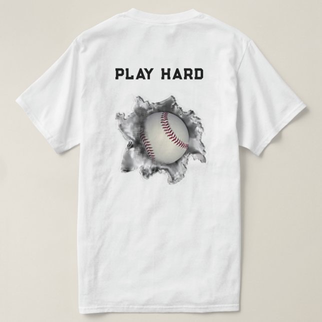 Funny Baseball T Shirt (Design baksida)