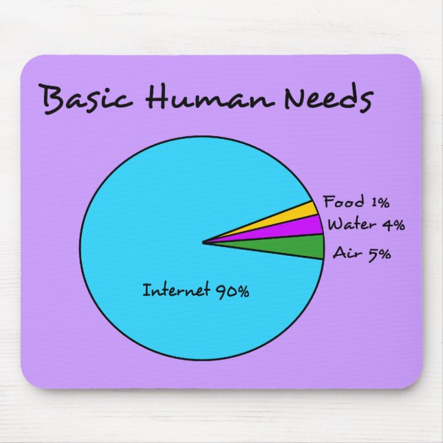 Funny Basic Human Needs (90 % Internet) Musmatta (Framsidan)