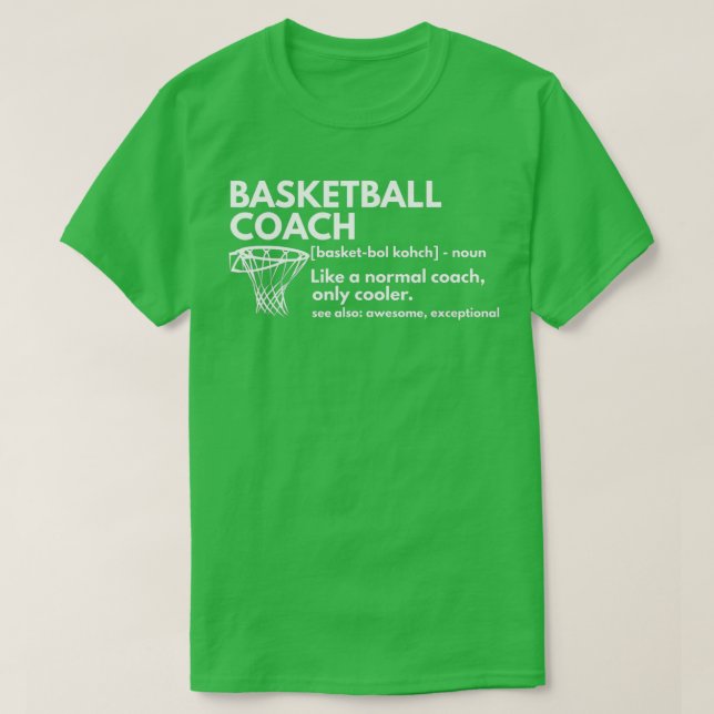 Funny Basketball Coach Definition Coaching Gift T Shirt (Design framsida)