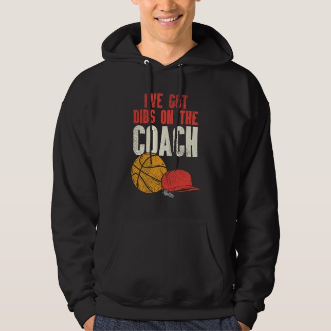 Funny Basketball Coach Gag Hoodie (Framsida)