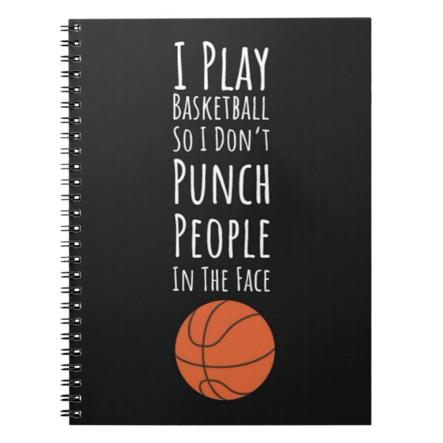 Funny Basketball Gifts Humor Player Sports Baller Anteckningsbok (Framsidan)
