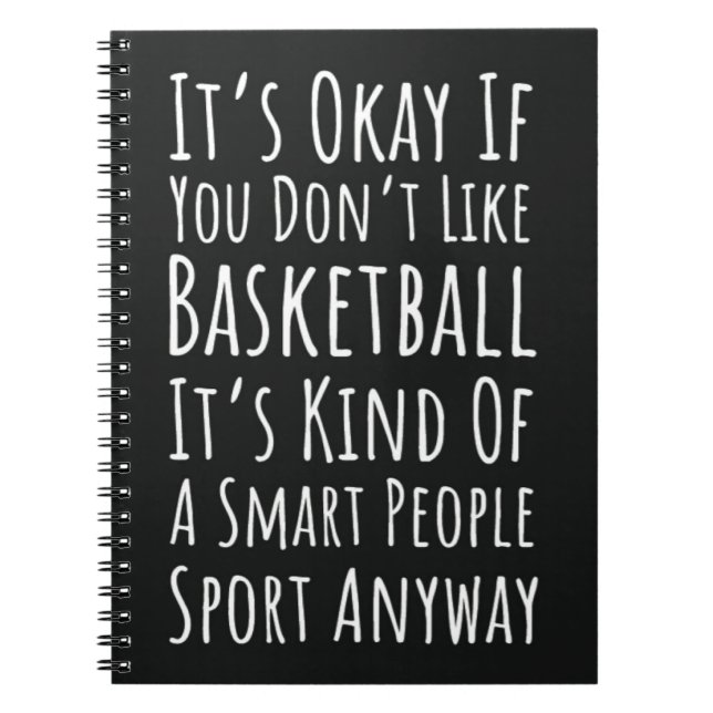 Funny Basketball Gifts Humor Player Sports Fan Anteckningsbok (Framsidan)