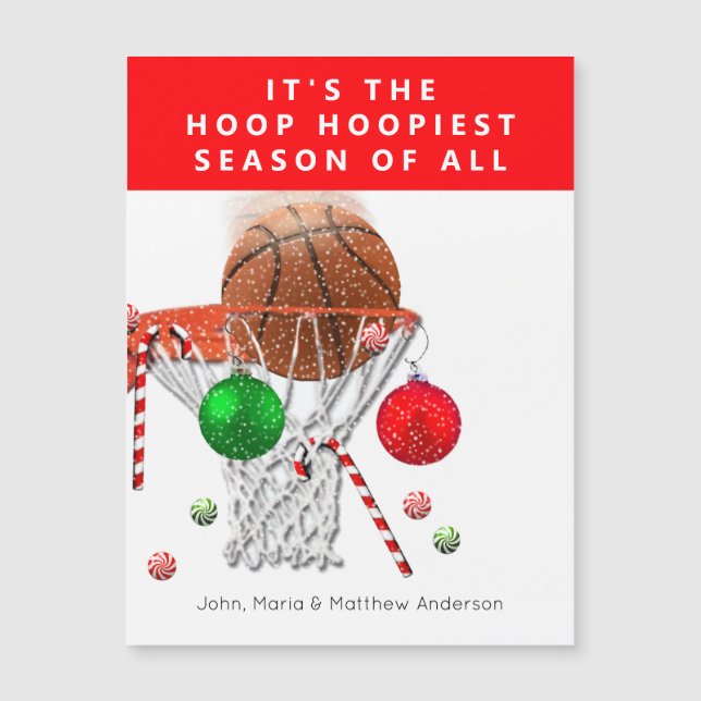 Funny Basketball-Helgdag-kort (Framsida)