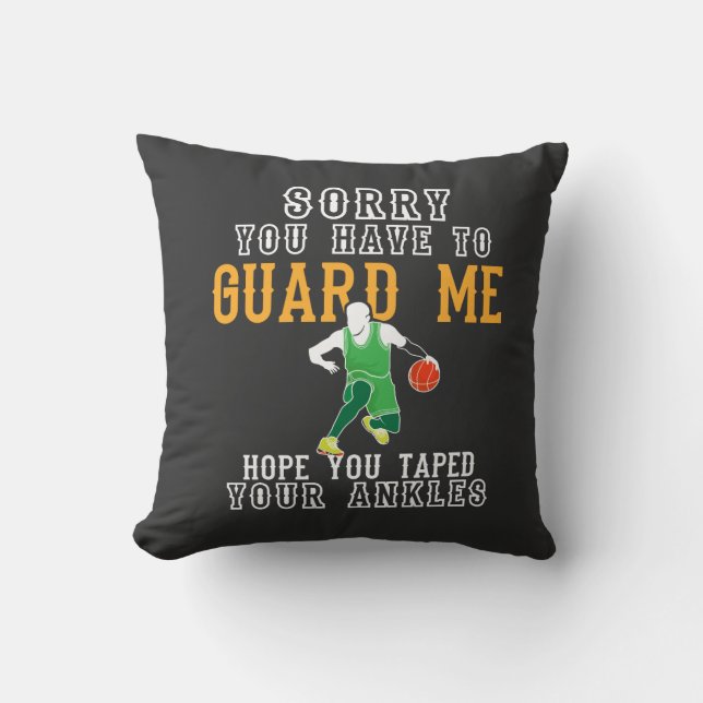 Funny Basketball Kudde (Framsida)