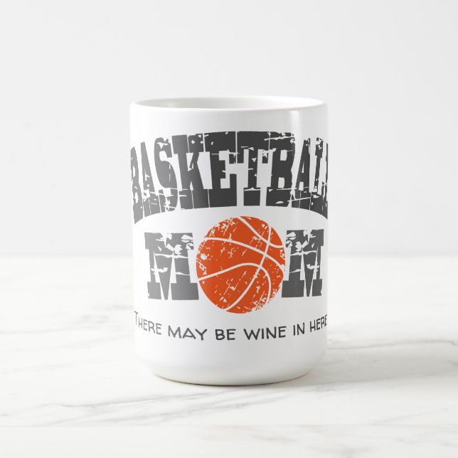 Funny Basketball Mamma Kaffemugg (Center)