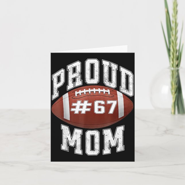Funny Basketball Mom 67 Meme Proud Mama Design  Kort (Framsida)