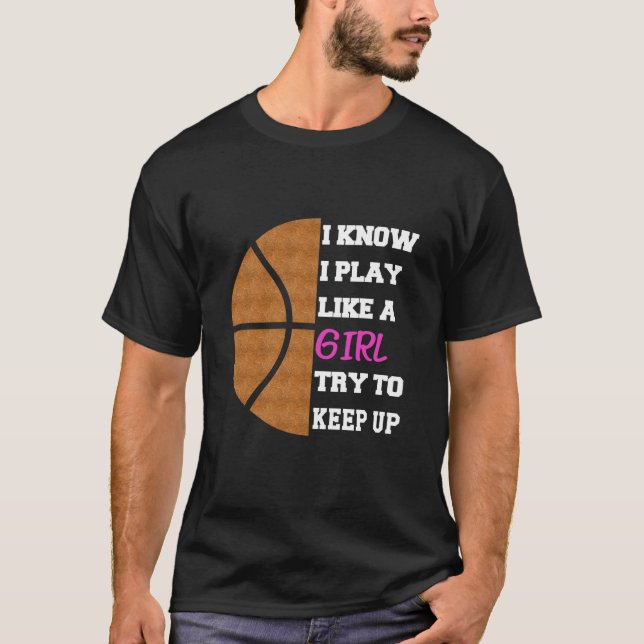 Funny Basketball ord T Shirt (Framsida)