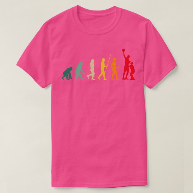 Funny Basketball Player Evolution Funny Basketball T Shirt (Design framsida)