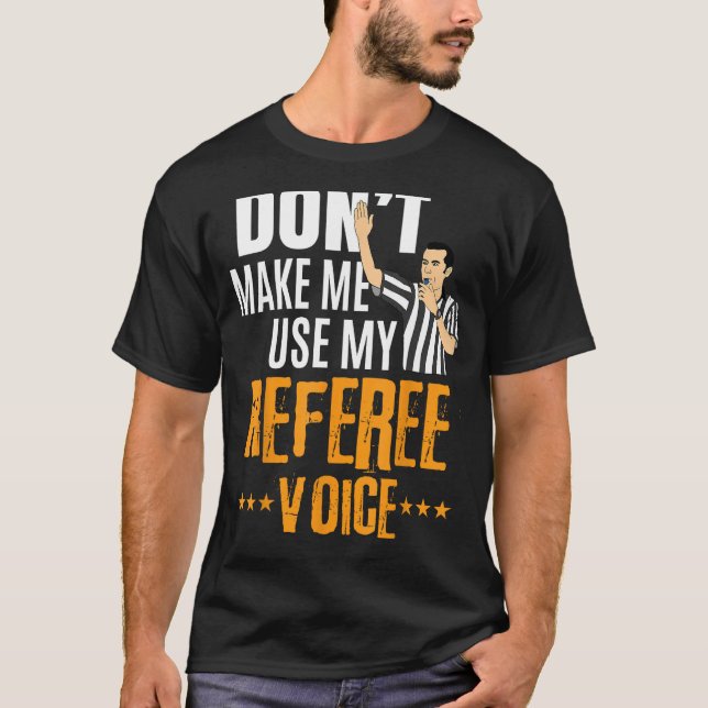 Funny Basketball Ref Ringar - Basketball Referee T Shirt (Framsida)
