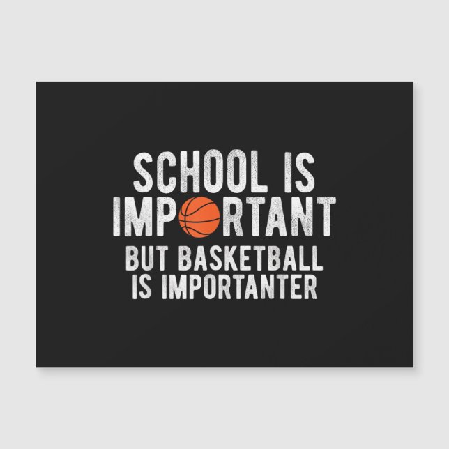 Funny Basketball School is Important Bball (Framsida)
