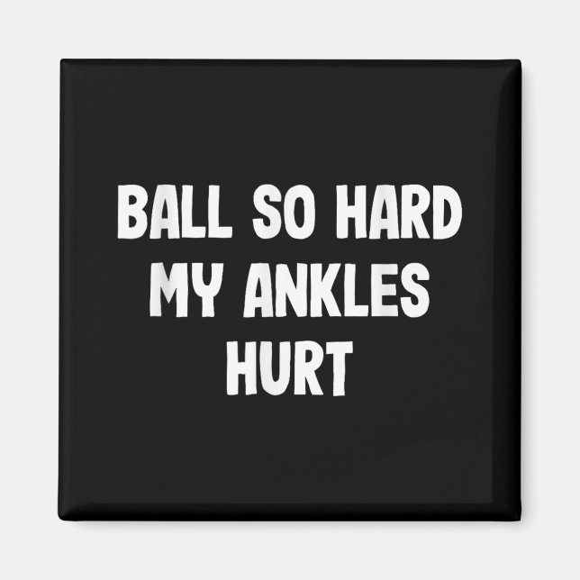 Funny Basketball Slam dunk Tee För barn Idrottares Magnet (Framsidan)