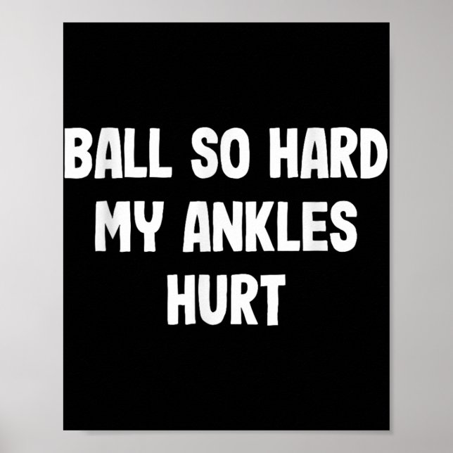 Funny Basketball Slam dunk Tee För barn Idrottares Poster (Framsidan)