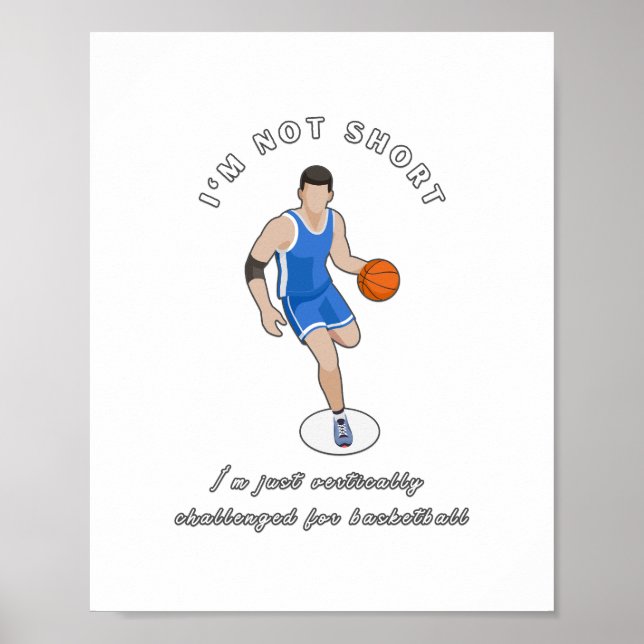 Funny Basketball Slogan Design Poster (Framsidan)