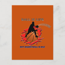 Funny Basketball Slogan-vykort
