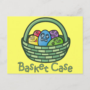 Funny Basketcase Påsk Helg Vykort