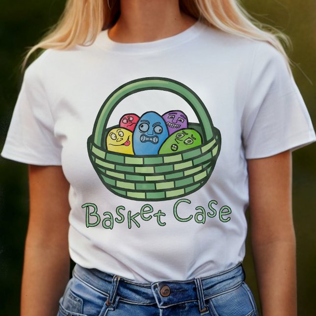 Funny Basketcase Påsk Tee Shirt (Skapare uppladdad)