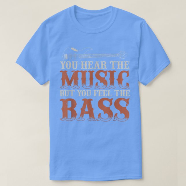 Funny Bass Guitar Älskare Graphic Women and Manar  T Shirt (Design framsida)