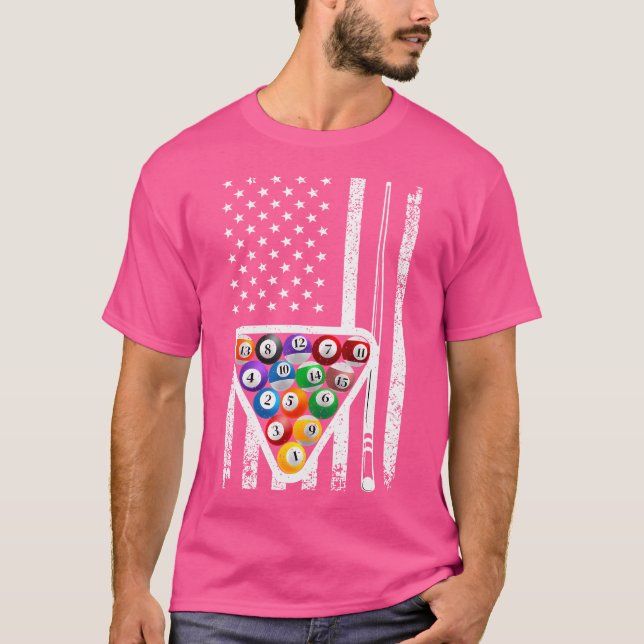 Funny Bassäng Art för Billiards Player Billiard Äl T Shirt (Framsida)