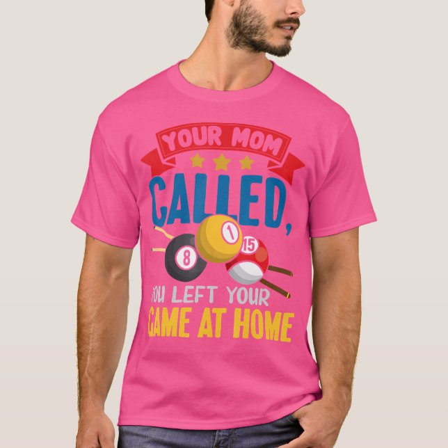Funny Bassäng Billiards Player T Shirt (Framsida)
