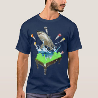 Funny Bassäng Billiards Shark T Shirt