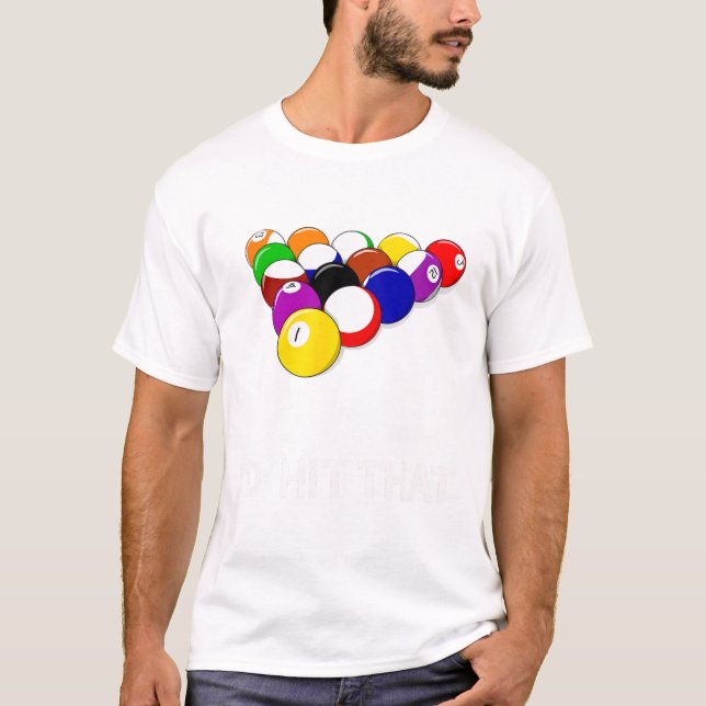 Funny Bassäng ID Slå som Billiards Player Gift T Shirt (Framsida)