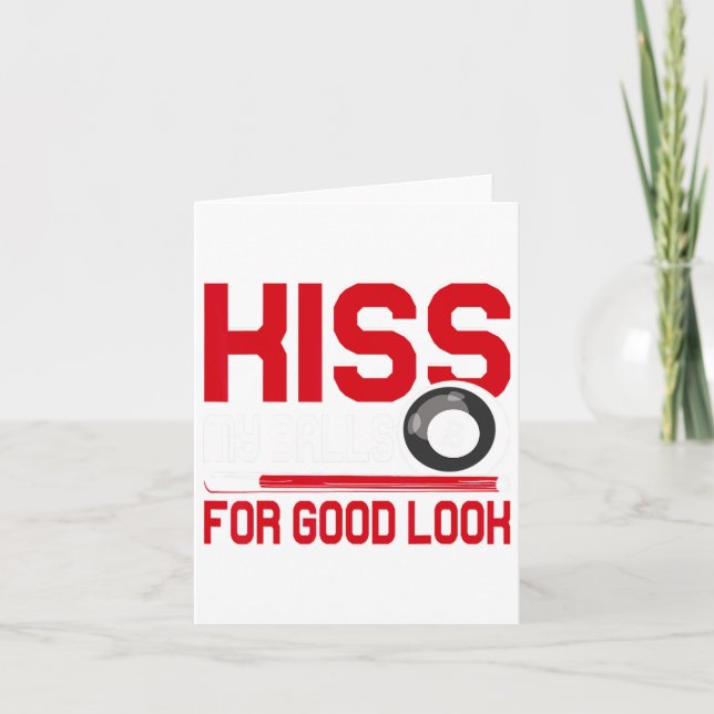 Funny Bassäng Player - Billard 8-boll Shirt - För  Kort (Framsida)