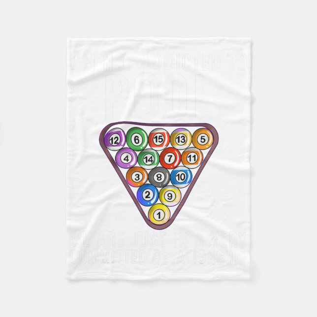 Funny Bassäng Player ger För manar Coola Beroende  Fleecefilt (Framsidan)