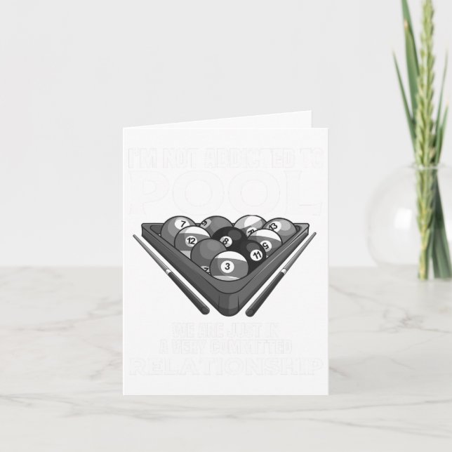 Funny Bassäng Player ger För manar Coola Beroende  Kort (Framsida)