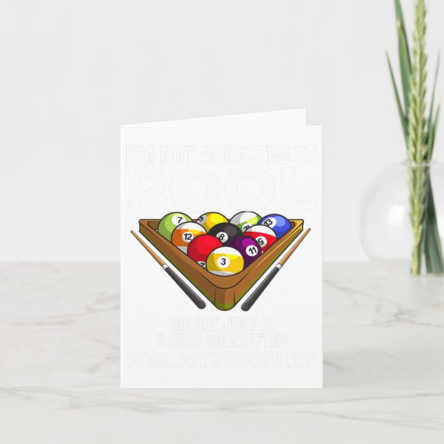 Funny Bassäng Player ger För manar Coola Beroende  Kort (Framsida)