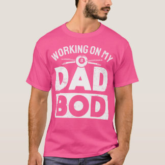 Funny Bassäng som arbetar med mina Pappa-noder T Shirt