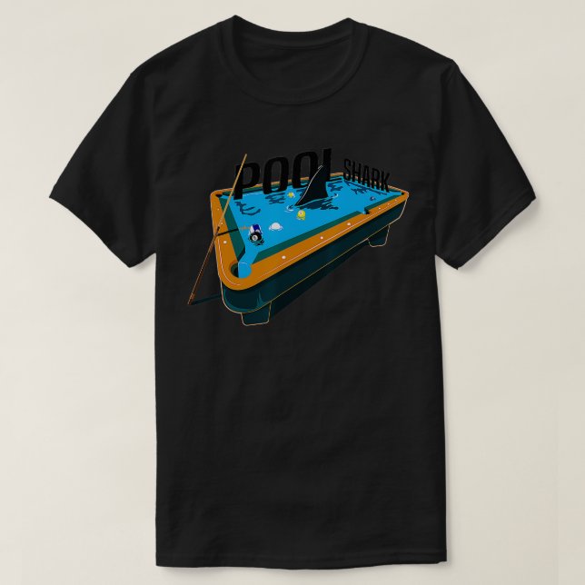 Funny Bassäng-spelarpool för Billiard Älskare T Shirt (Design framsida)