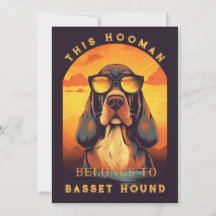 Funny Basset Hound-överordnad Personlig för Hund