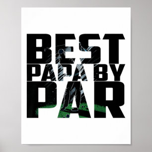 Funny bästa Pappa per Fars dag Golf Shirt Gift Poster