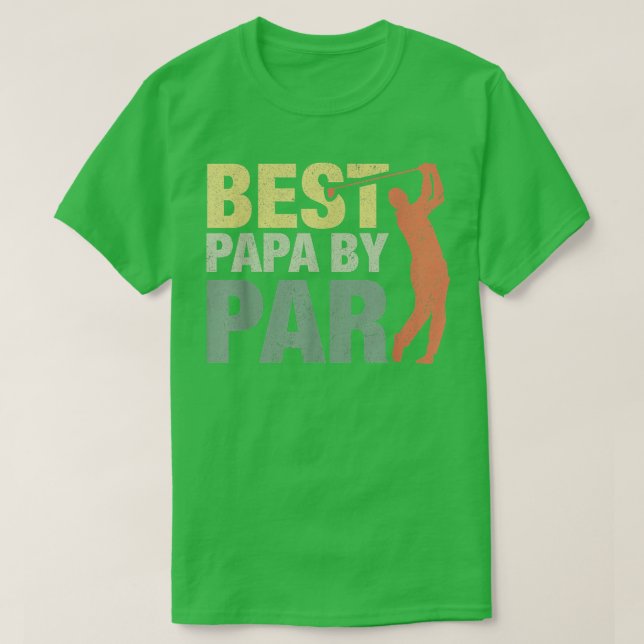 Funny bästa Pappa per Fars dag Golf Shirt Gift T (Design framsida)