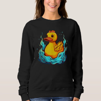 Funny Bath rubber Duck Girl with Water T Shirt