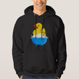 Funny Bath Tonåring Gult Anka Anka Rubber Bath Lek Hoodie
