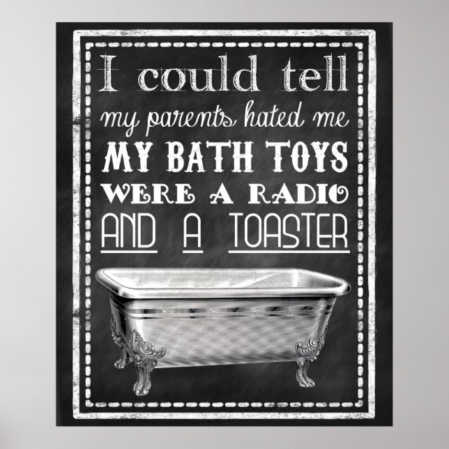 Funny Bathroom Poster (Framsidan)