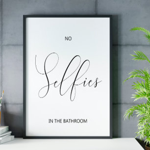 Funny Bathroom-väggkonst poster