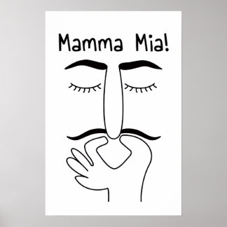 funny bathroom wall art poster