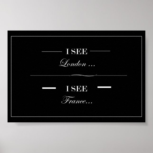 Funny Bathroom Wall Art Poster (Framsidan)