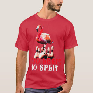 Funny Bbowling flamingo 1 pin Bowling-spelare Gif T Shirt