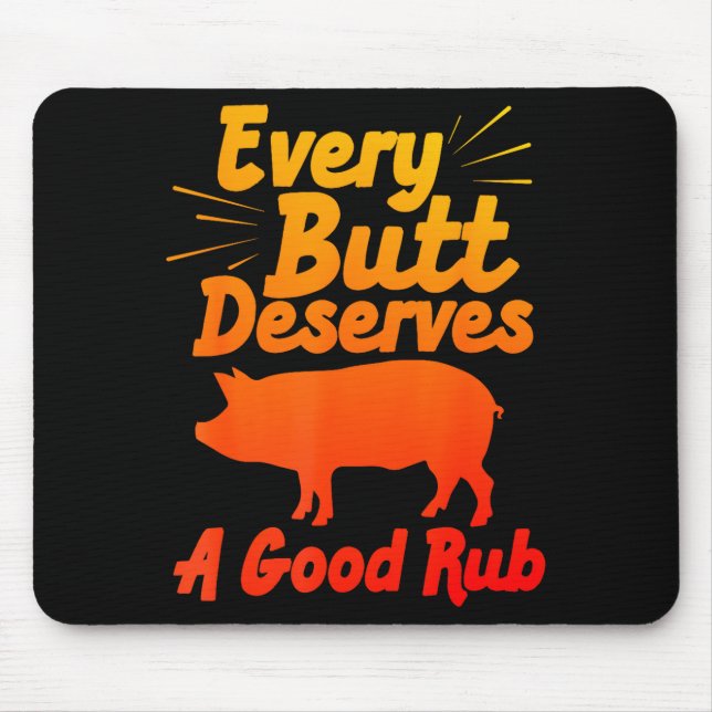Funny Bbq Art For Men Women Grilling Meat Smoking  Musmatta (Framsidan)